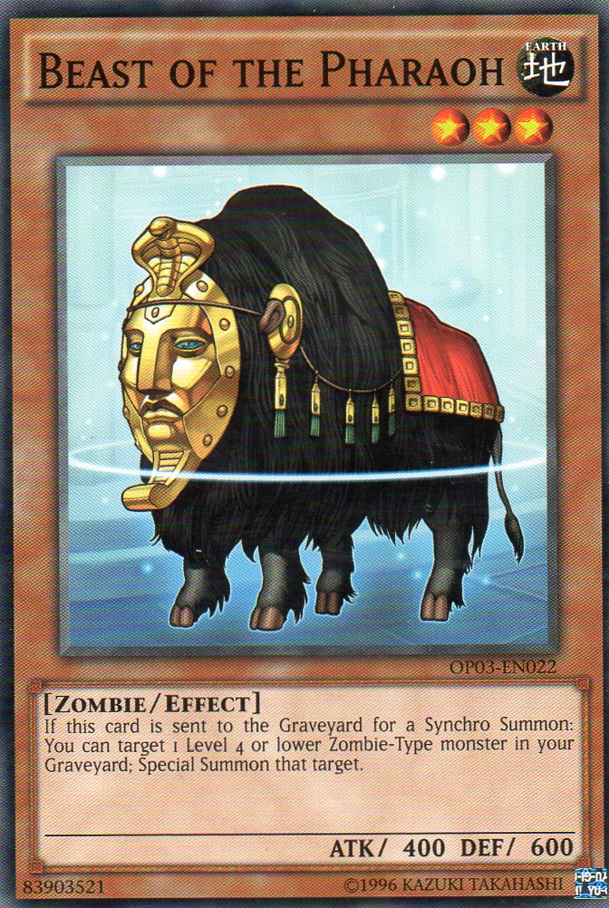 Beast of the Pharaoh [OP03-EN022] Common | Card Merchant Takapuna