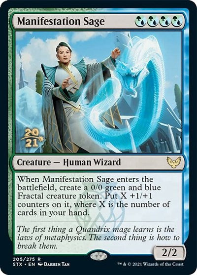 Manifestation Sage [Strixhaven: School of Mages Prerelease Promos] | Card Merchant Takapuna