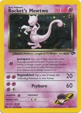 Rocket's Mewtwo (14/132) [Gym Challenge Unlimited] | Card Merchant Takapuna