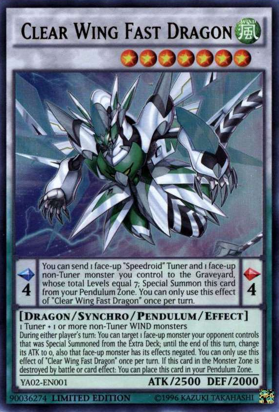 Clear Wing Fast Dragon [YA02-EN001] Ultra Rare | Card Merchant Takapuna