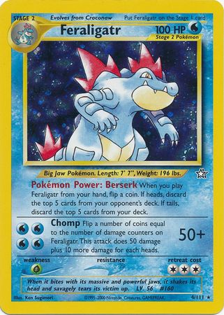 Feraligatr (4/111) [Neo Genesis Unlimited] | Card Merchant Takapuna