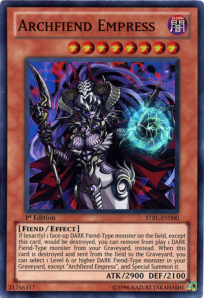 Archfiend Empress [STBL-EN000] Super Rare | Card Merchant Takapuna