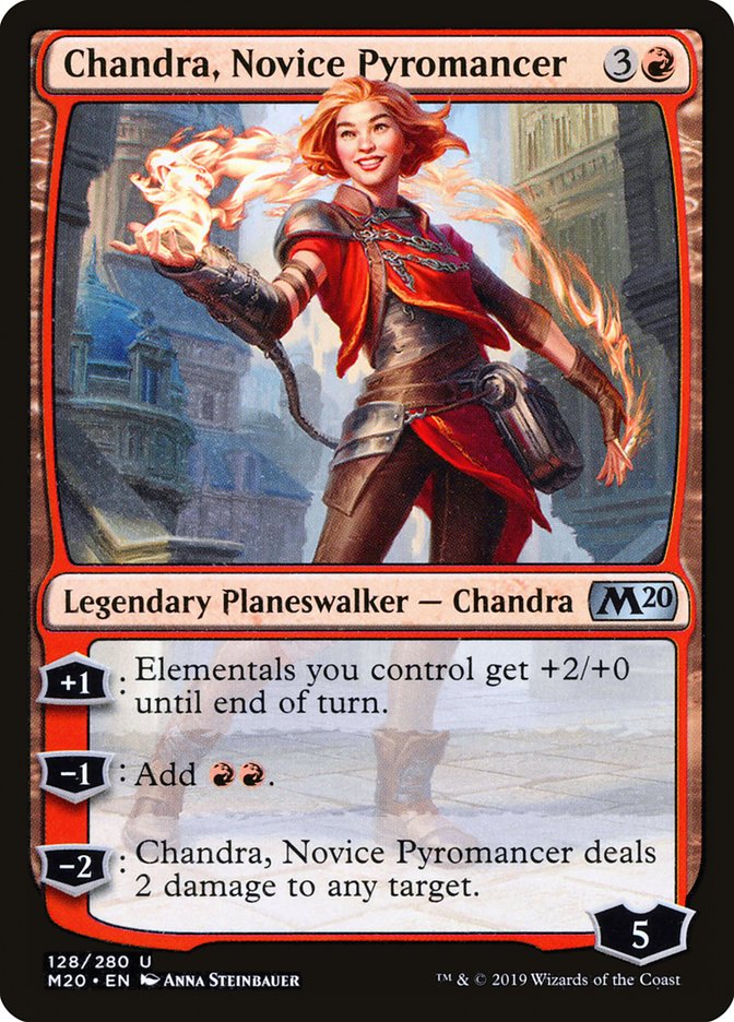 Chandra, Novice Pyromancer [Core Set 2020] | Card Merchant Takapuna