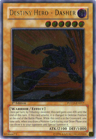 Destiny Hero - Dasher [POTD-EN017] Ultimate Rare | Card Merchant Takapuna