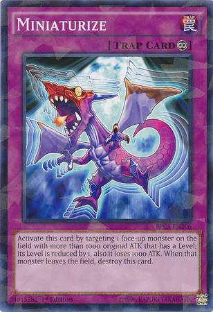 Miniaturize [BP03-EN206] Shatterfoil Rare | Card Merchant Takapuna