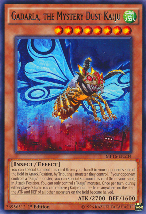 Gadarla, the Mystery Dust Kaiju [MP16-EN234] Rare | Card Merchant Takapuna