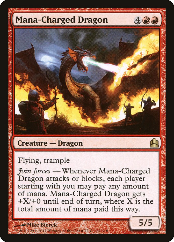 Mana-Charged Dragon [Commander 2011] | Card Merchant Takapuna