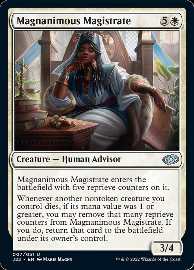 Magnanimous Magistrate [Jumpstart 2022] | Card Merchant Takapuna