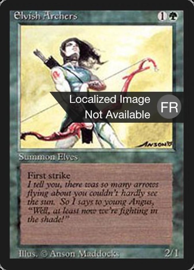 Elvish Archers [Foreign Black Border] | Card Merchant Takapuna