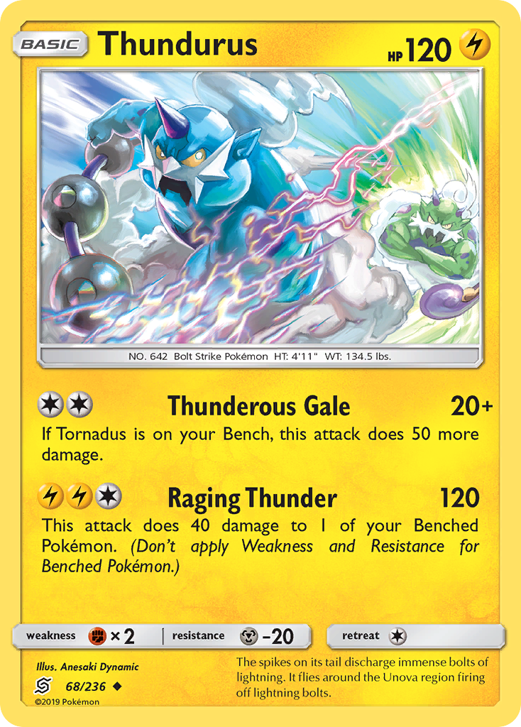 Thundurus (68/236) [Sun & Moon: Unified Minds] | Card Merchant Takapuna