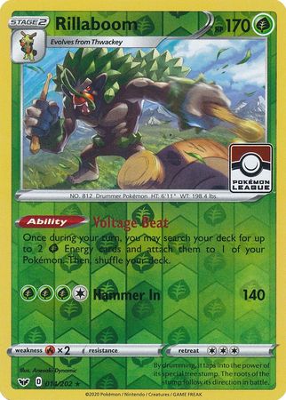 Rillaboom (014/202) (League Promo) [Sword & Shield: Base Set] | Card Merchant Takapuna