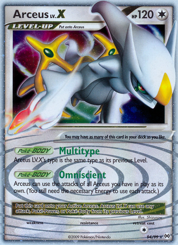 Arceus LV.X (94/99) [Platinum: Arceus] | Card Merchant Takapuna