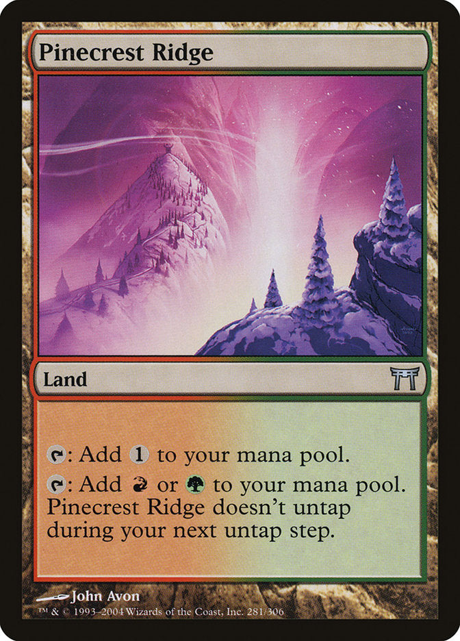 Pinecrest Ridge [Champions of Kamigawa] | Card Merchant Takapuna