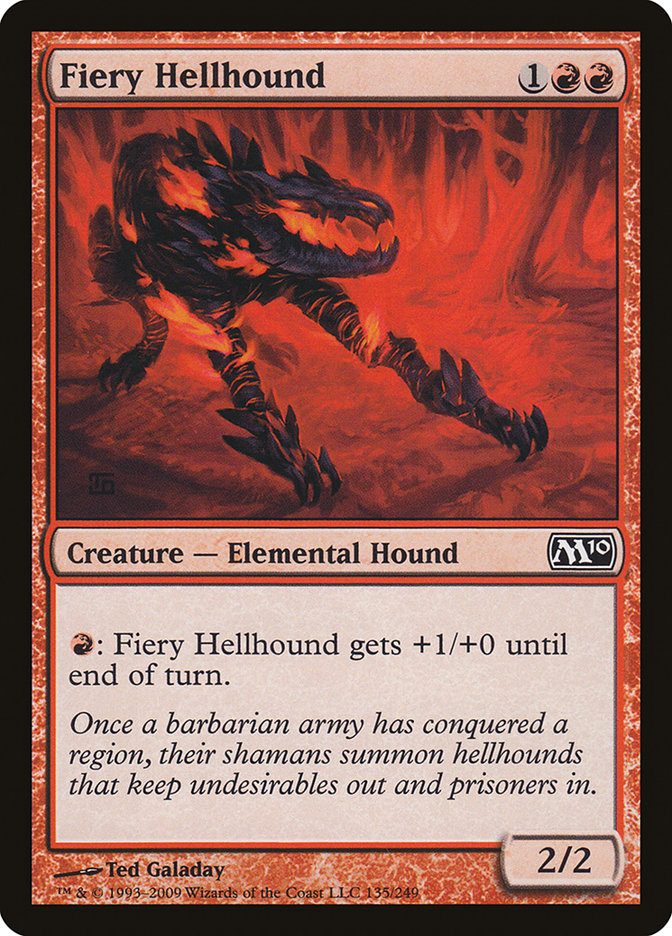 Fiery Hellhound [Magic 2010] | Card Merchant Takapuna