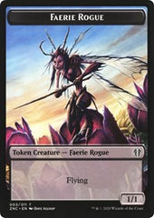 Faerie Rogue // Thopter Double-Sided Token [Zendikar Rising Commander Tokens] | Card Merchant Takapuna