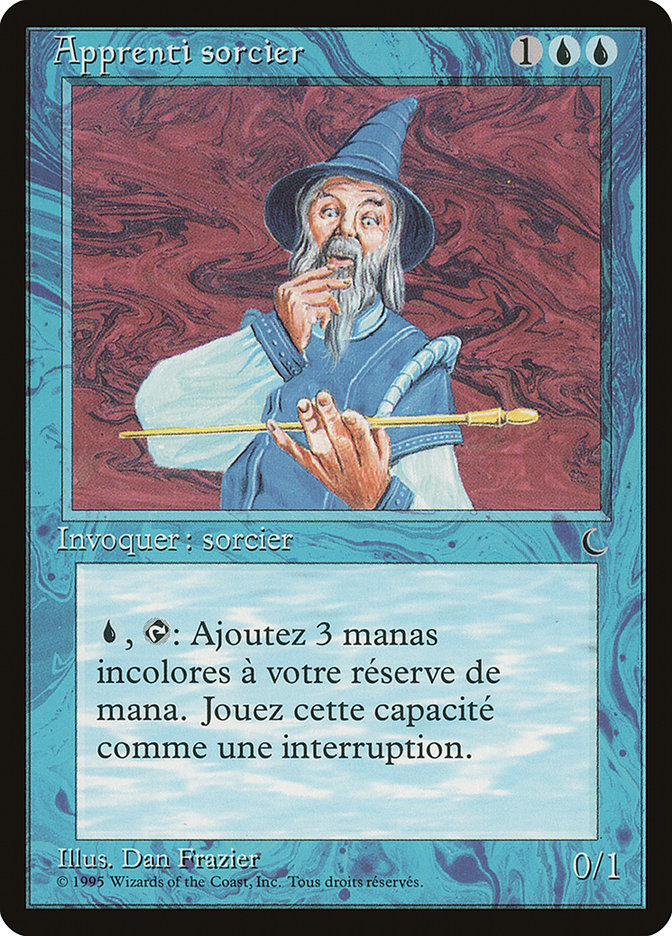 Apprentice Wizard (French) - "Apprenti sorcier" [Renaissance] | Card Merchant Takapuna