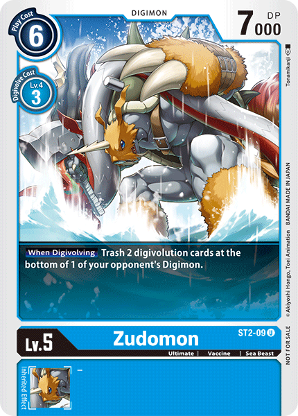 Zudomon [ST2-09] (Alternate Art) [Starter Deck: Cocytus Blue Promos] | Card Merchant Takapuna