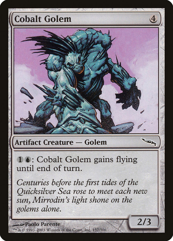 Cobalt Golem [Mirrodin] | Card Merchant Takapuna