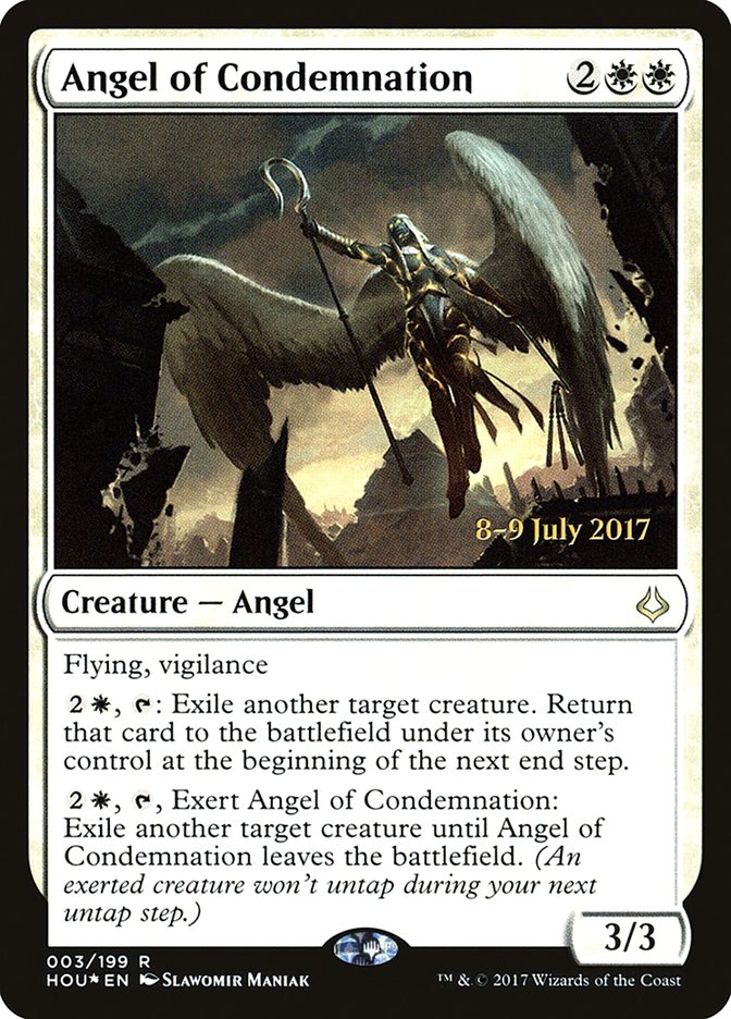 Angel of Condemnation [Hour of Devastation Prerelease Promos] | Card Merchant Takapuna