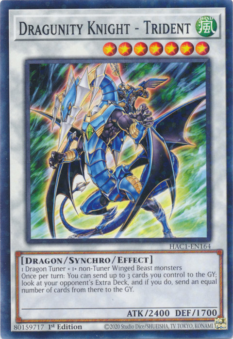 Dragunity Knight - Trident (Duel Terminal) [HAC1-EN164] Common | Card Merchant Takapuna