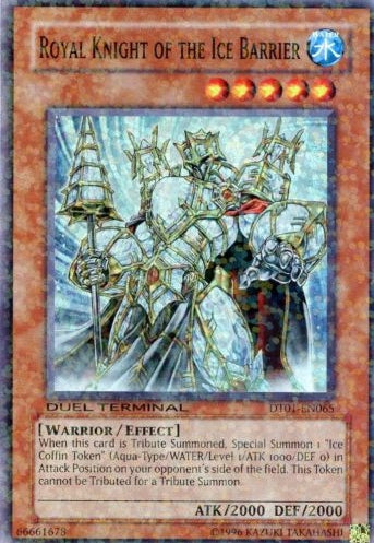 Royal Knight of the Ice Barrier [DT01-EN065] Super Rare | Card Merchant Takapuna