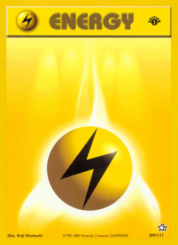 Lightning Energy (109/111) [Neo Genesis 1st Edition] | Card Merchant Takapuna