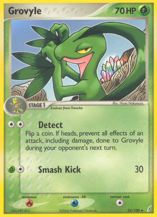 Grovyle (32/100) [EX: Crystal Guardians] | Card Merchant Takapuna