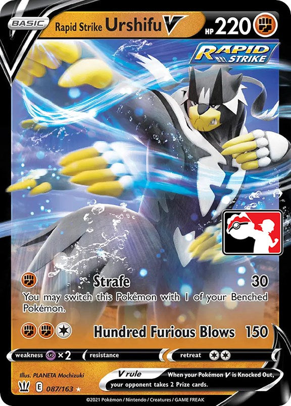 Rapid Strike Urshifu V (087/163) [Prize Pack Series One] | Card Merchant Takapuna