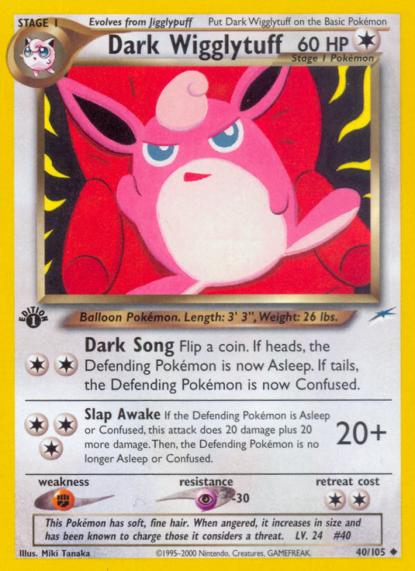 Dark Wigglytuff (40/105) [Neo Destiny 1st Edition] | Card Merchant Takapuna