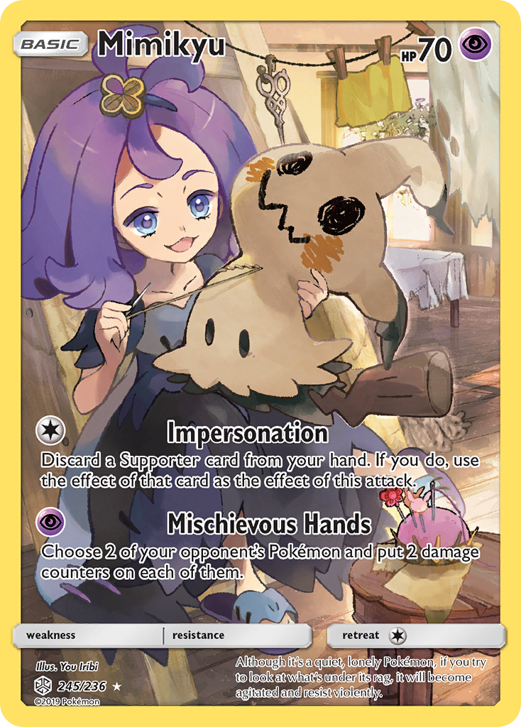 Mimikyu (245/236) [Sun & Moon: Cosmic Eclipse] | Card Merchant Takapuna