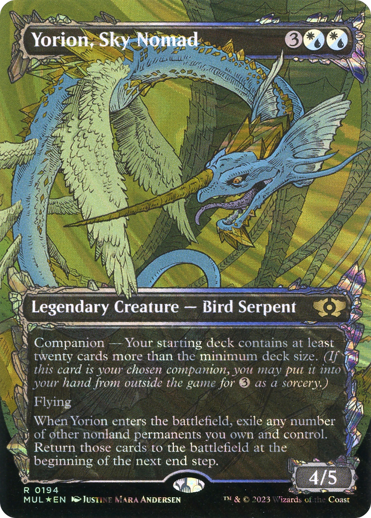 Yorion, Sky Nomad (Halo Foil) [Multiverse Legends] | Card Merchant Takapuna