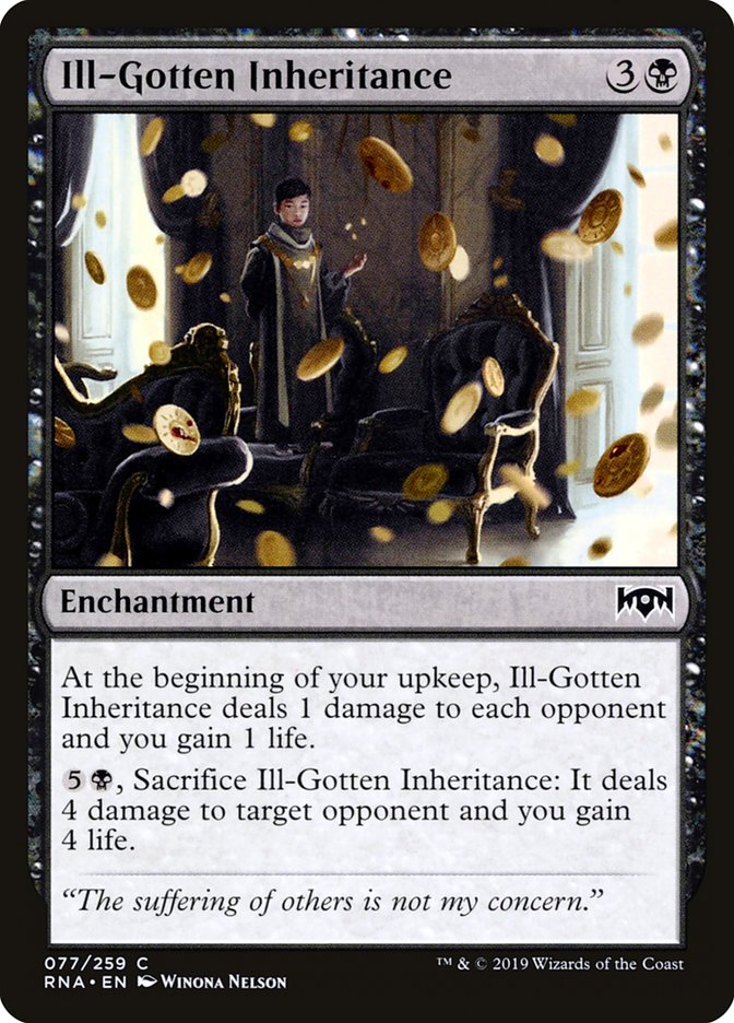 Ill-Gotten Inheritance [Ravnica Allegiance] | Card Merchant Takapuna