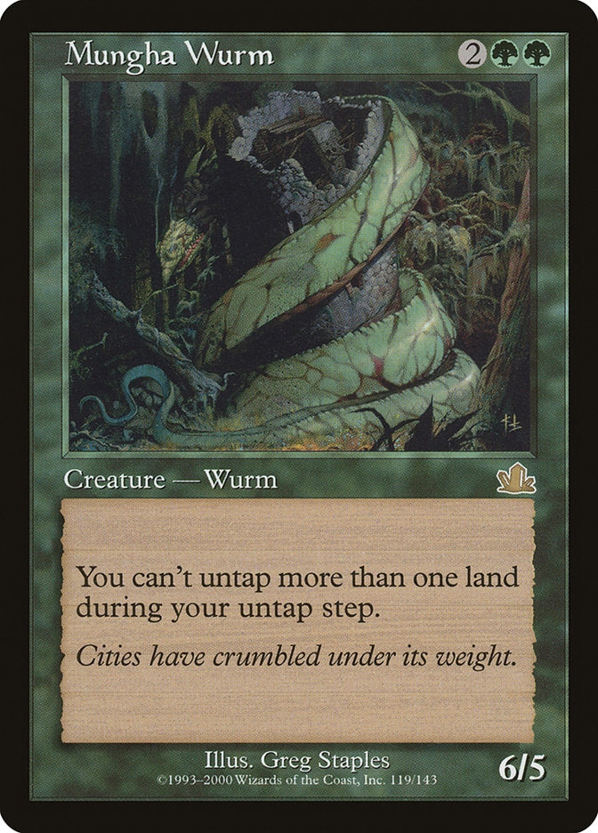 Mungha Wurm [Prophecy] | Card Merchant Takapuna