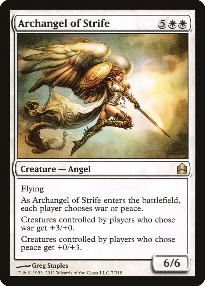 Archangel of Strife [Commander 2011] | Card Merchant Takapuna