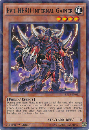 Evil HERO Infernal Gainer [BP03-EN032] Shatterfoil Rare | Card Merchant Takapuna