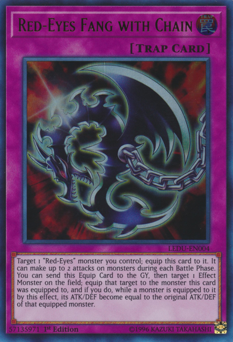 Red-Eyes Fang with Chain [LEDU-EN004] Ultra Rare | Card Merchant Takapuna