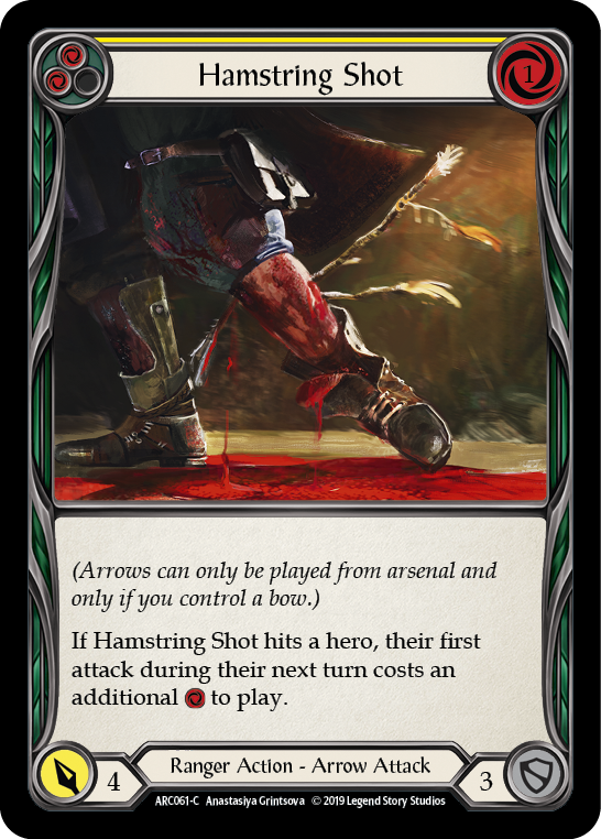 Hamstring Shot (Yellow) [ARC061-C] (Arcane Rising)  1st Edition Normal | Card Merchant Takapuna