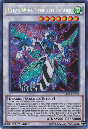 Clear Wing Synchro Dragon [CROS-EN046] Secret Rare | Card Merchant Takapuna