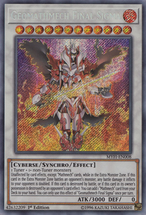 Geomathmech Final Sigma [MYFI-EN008] Secret Rare | Card Merchant Takapuna