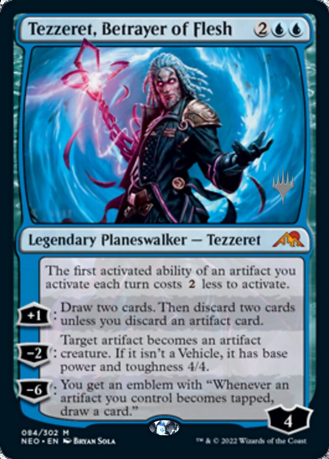 Tezzeret, Betrayer of Flesh (Promo Pack) [Kamigawa: Neon Dynasty Promos] | Card Merchant Takapuna