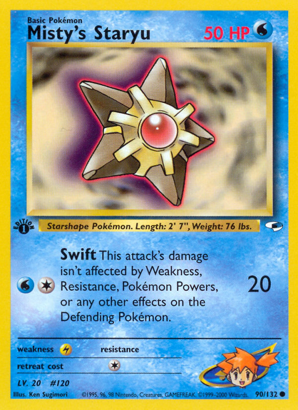 Misty's Staryu (90/132) [Gym Heroes 1st Edition] | Card Merchant Takapuna