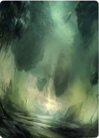 Swamp 1 Art Card [Zendikar Rising Art Series] | Card Merchant Takapuna