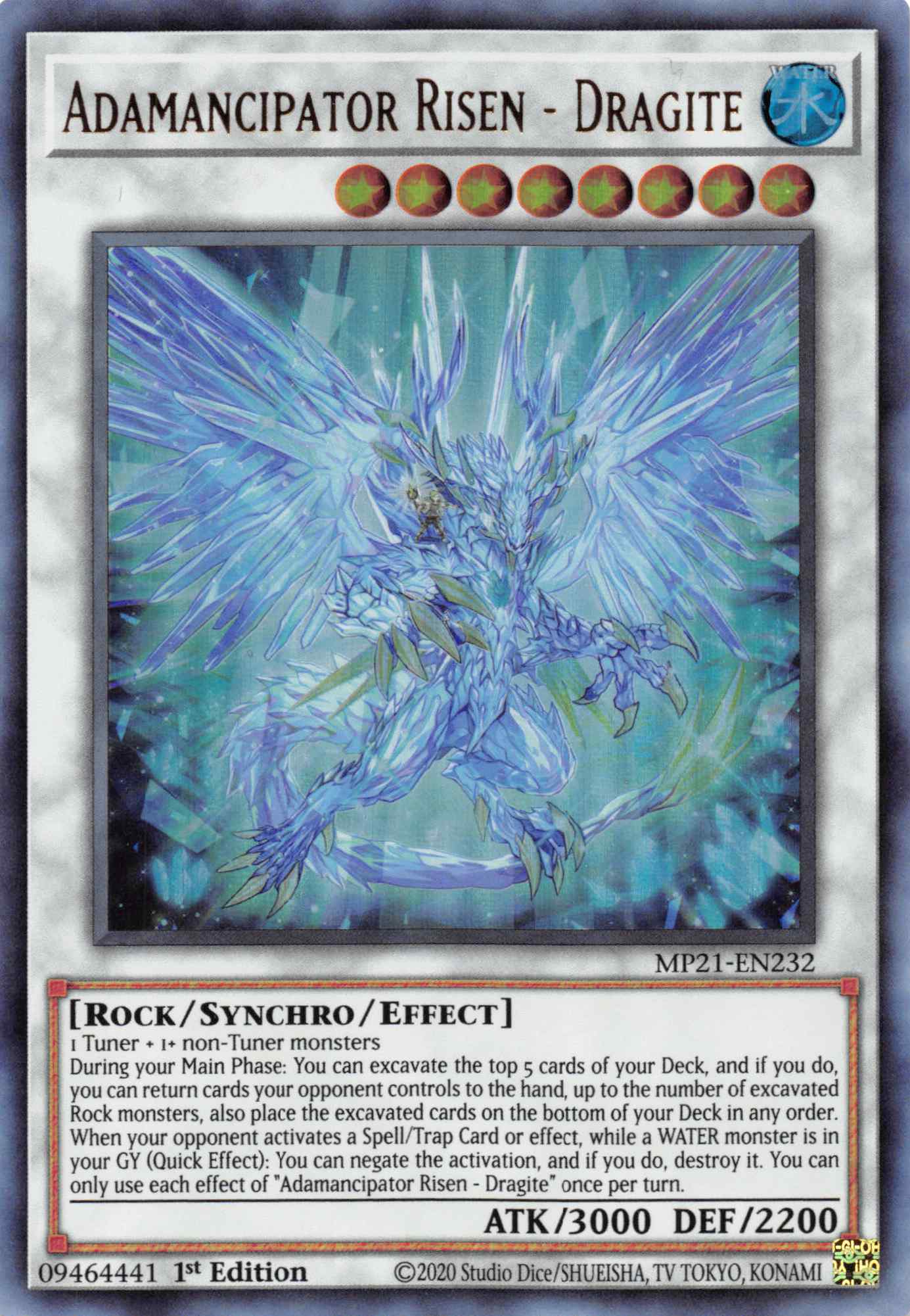 Adamancipator Risen - Dragite [MP21-EN232] Ultra Rare | Card Merchant Takapuna