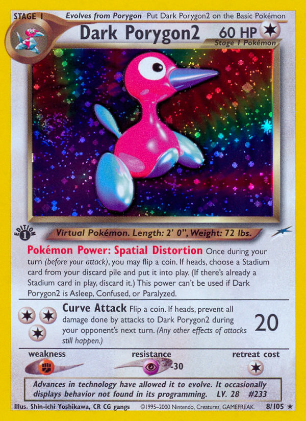 Dark Porygon2 (8/105) [Neo Destiny 1st Edition] | Card Merchant Takapuna