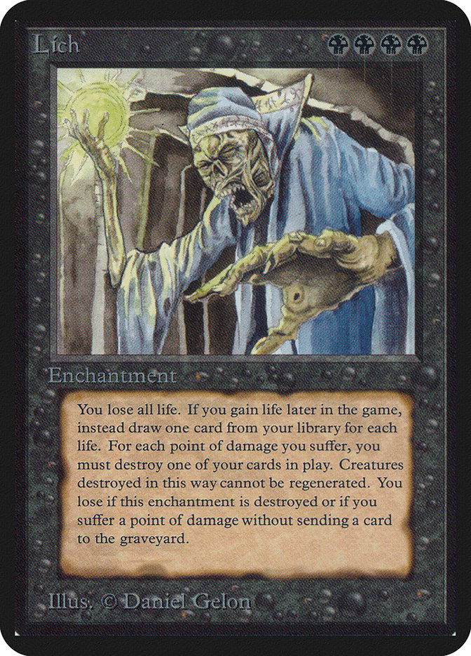 Lich [Alpha Edition] | Card Merchant Takapuna