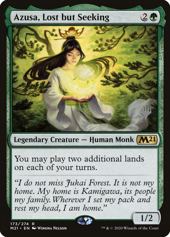 Azusa, Lost but Seeking (Promo Pack) [Core Set 2021 Promos] | Card Merchant Takapuna