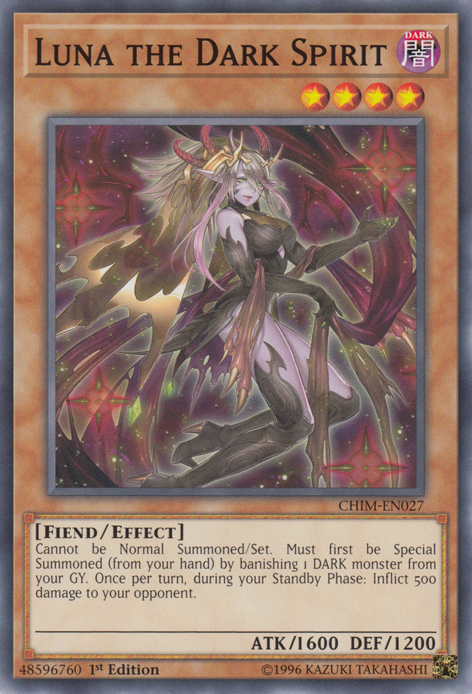 Luna the Dark Spirit [CHIM-EN027] Common | Card Merchant Takapuna