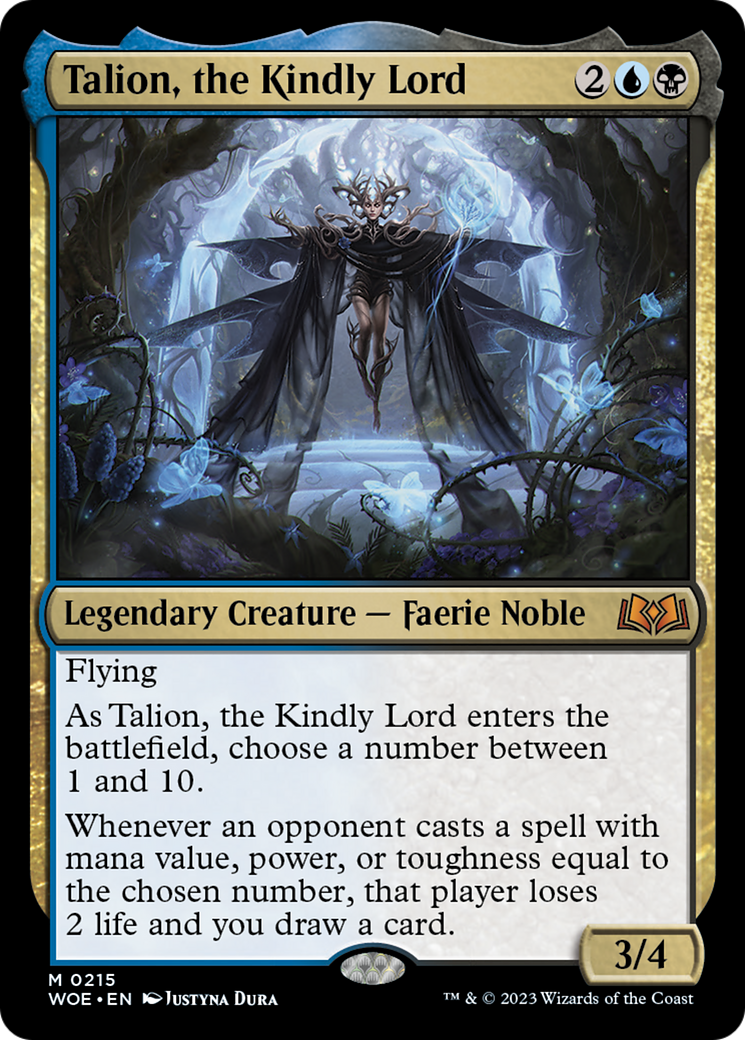 Talion, the Kindly Lord [Wilds of Eldraine] | Card Merchant Takapuna