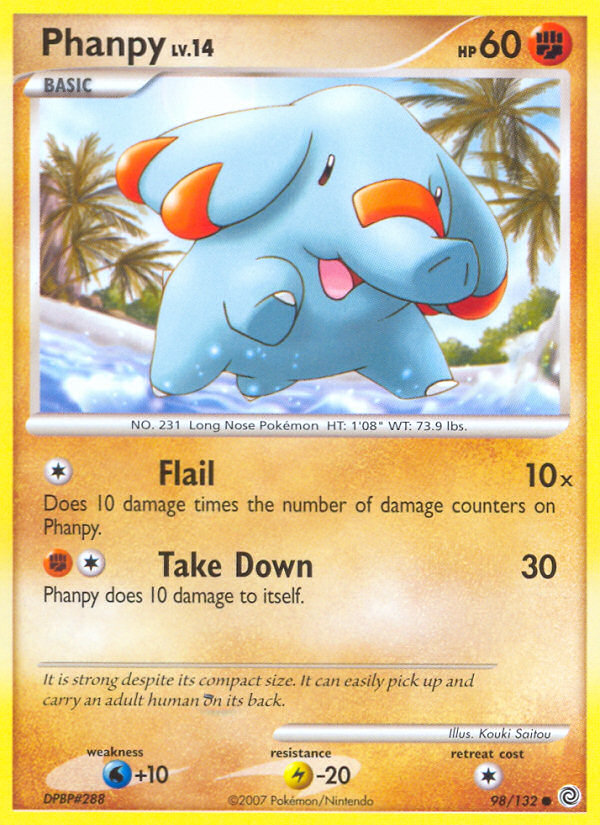 Phanpy (98/132) [Diamond & Pearl: Secret Wonders] | Card Merchant Takapuna