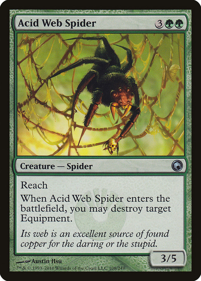 Acid Web Spider [Scars of Mirrodin] | Card Merchant Takapuna